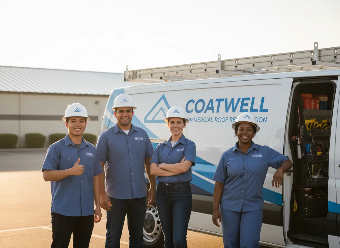 Commercial roof coating company in Silver Lake, OR